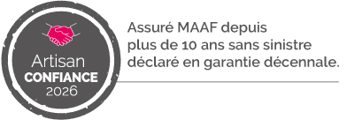 Label Artisan Confiance 2026 d'AEC sarl